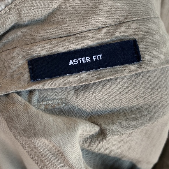 Nordstrom Zachary Prell Khaki Trouser Aster Fit Stretch Pants sz 40 - Picture 5 of 5